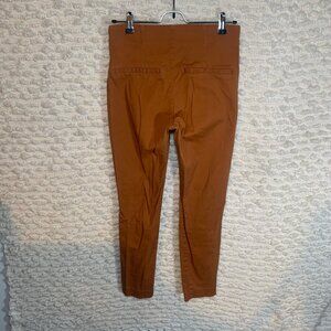OLD NAVY WOMENS SIZE 4 BURNT GINGER WOW PANT TROUSERS ELASTIC WAIST STRETCH TAPE